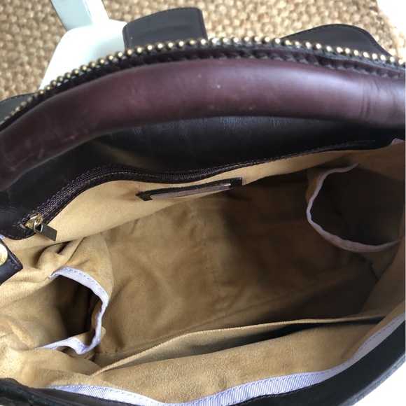 Jimmy Choo Tulita Bag. Chocolate Brown. Perforated. Gold Hardware. - Picture 10 of 15